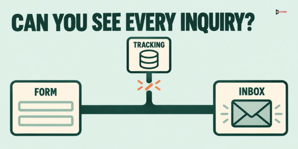 Can you see every inquiry? A form, tracking and an inbox, with the tracking link broken