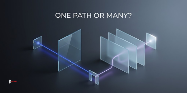 Diagram contrasting a single focused landing-page path with the many connected pages of a full website