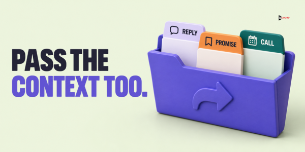 Pass the context too: a folder with the reply, the promise and the call details tabs