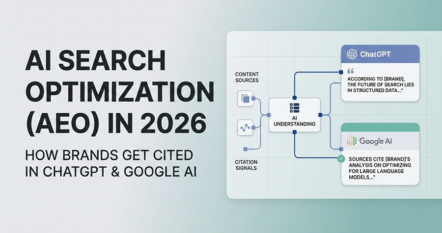 AI Search Optimization (AEO) in 2026: How Brands Get Cited in ChatGPT & Google AI